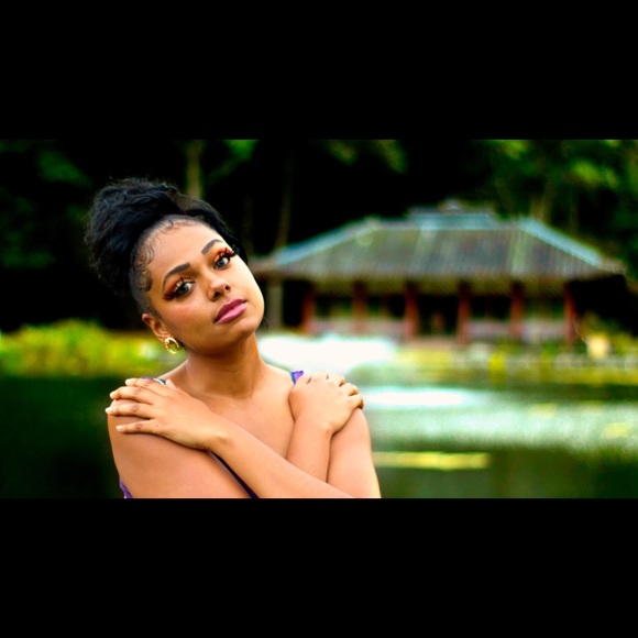 Gold Crescent Moon Earrings - Picture 2 of 5